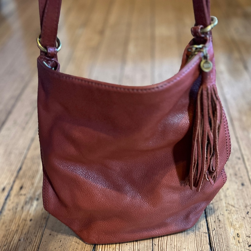 HOBO Blaze Convertible Bucket Bag Backpack -  Leather - Sienna Color